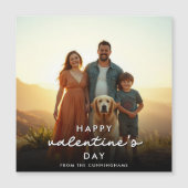 Carte magnétique personnalisée moderne Valentines (Devant)
