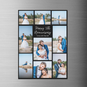 Carte magnétique personnalisée pour anniversaire d