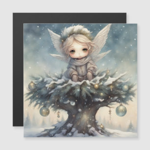 Carte Magnétique Petit ange de Noël