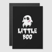 Carte Magnétique Petit Boo Dans Graphique Cool Halloween (Devant / Derrière)