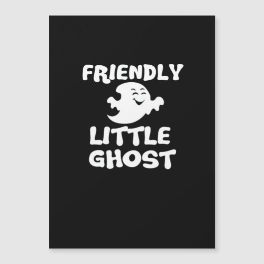 Carte Magnétique Petite Boo Impression Halloween (Devant)
