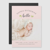 Carte Magnétique Petits Brindilles Annonce de Naissance Photo Magné (Devant / Derrière)
