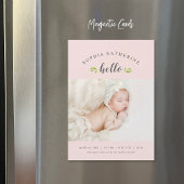 Carte Magnétique Petits Brindilles Annonce de Naissance Photo Magné