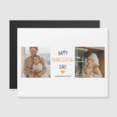 Carte Magnétique Photo & Bon thanksgiving moderne Papa (Devant / Derrière)