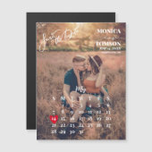 Carte Magnétique Photo Calendrier simple Enregistrer le aimant Mari (Devant / Derrière)