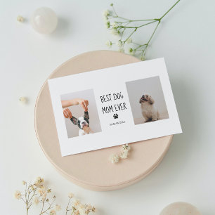 Carte Magnétique Photo Collage moderne Meilleur Chien Maman Jamais