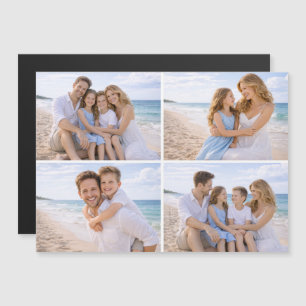 Carte Magnétique Photo de famille personnalisé