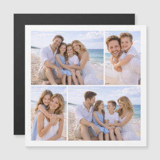 Carte Magnétique Photo de famille personnalisée
