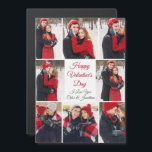 Carte magnétique photo de la Saint-Valentin person<br><div class="desc">Cette belle carte magnétique Heureuse Sainte-Valentin a un script rouge audacieux au centre et vos noms entourés de 8 photos romantiques de couple autour de la frontière. Sélectionnez les photos les plus douces de votre relation pour faire un collage de photos pour votre petit ami, petite amie, femme, mari ou...</div>
