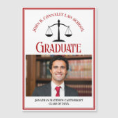 Carte magnétique photo de l'école de droit noir ro (Devant)