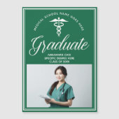 Carte magnétique photo de l'école Médicale verte (Devant)