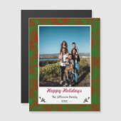 Carte magnétique photo de Noël (Devant / Derrière)