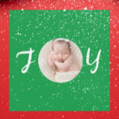 CARTE MAGNÉTIQUE PHOTO FAMILIALE DE NOËL MODERNE