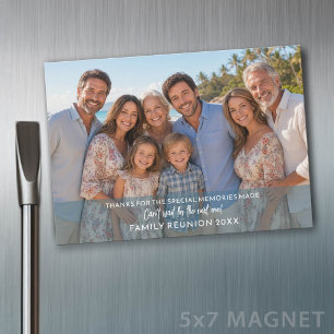 Carte Magnétique Photo Horizontal - Aimant Réunions de Famille