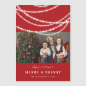 Carte magnétique photo Joyeuse et brillante (Devant)