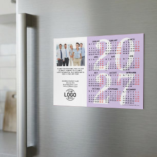 Carte magnétique photo Logo Lavande Calendrier 202