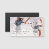 Carte Magnétique PHOTO MAGNÉTIQUE Enregistrer Date Code QR Site Mar (Devant / Derrière)