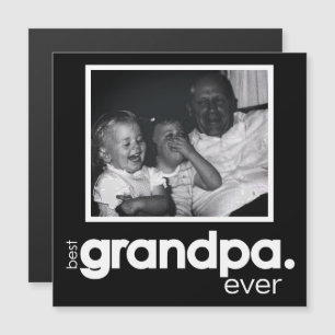 Carte Magnétique Photo Meilleur Grand-Père De 5,25
