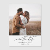 Carte Magnétique  Photo moderne chic verticale W Enregistrer l'aima (Devant)