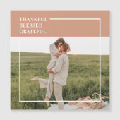 Carte Magnétique Photo moderne de Family | Thankful (Devant)