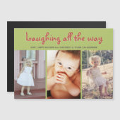 Carte Magnétique Photo moderne de vacances de photo d'image multi (Devant / Derrière)