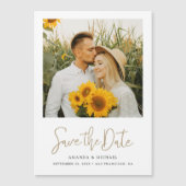 Carte Magnétique Photo moderne design Enregistrer l'aimant de l'éta (Devant)