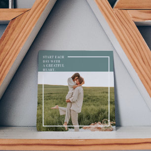 Carte Magnétique Photo moderne Green Famille Jolie Cadeau