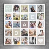 Photo Papa moderne Collage Fête des pères Amour de