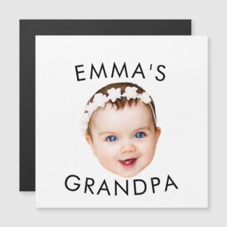 Carte Magnétique Photo personnalisée Face Maman Grand-mère Grand-pè