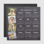 Carte magnétique photo Rustique 2026 personnalisée (Devant / Derrière)