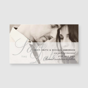 Carte Magnétique Photographie magnétique Mariage Enregistrer La Dat