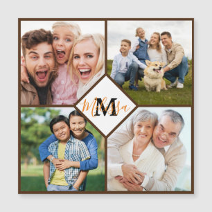 Carte Magnétique Photos de famille personnalisées