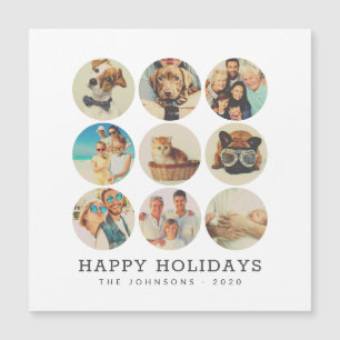 Carte Magnétique Photos personnalisées de la famille moderne et sou