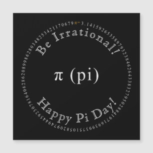 Carte Magnétique Pi, L'Irrationnel Mathématique Constante Magnétiqu
