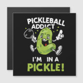Carte Magnétique Pickleball drôle (Devant / Derrière)