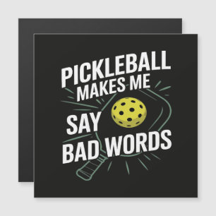 Carte Magnétique Pickleball Drôle Me Fait Dire Des Gros Mots