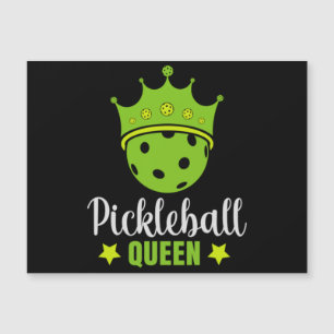 Carte Magnétique Pickleball Queen Funny Pickball Ball Queen