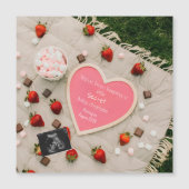 Carte Magnétique  Picnic Pregnancy Announcement Outdoor reveal gift (Devant)