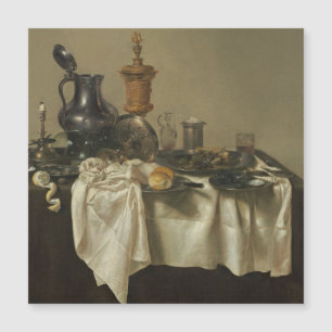 Carte Magnétique Pièce de banquet avec tarte mince par Willem Clae