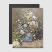 Carte Magnétique Pierre-Auguste Renoir Bouquet de printemps (Devant / Derrière)