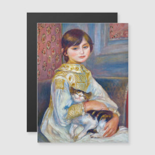 Carte Magnétique Pierre-Auguste Renoir - Enfant au chat