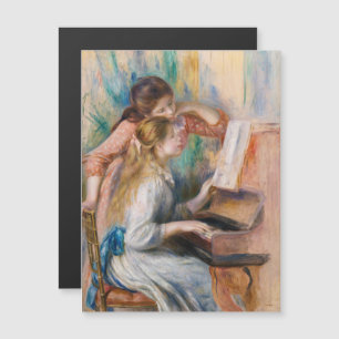 Carte Magnétique Pierre Auguste Renoir - Jeunes Filles au Piano