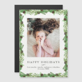 Carte Magnétique Pine de vacances | Photo de Noël (Devant / Derrière)
