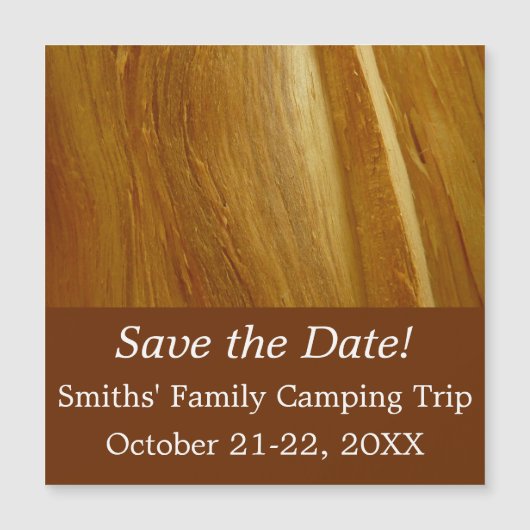 Carte Magnétique Pine Wood II Faux Texture en bois (Devant)