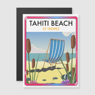 Carte Magnétique Plage de Tahiti st tropez