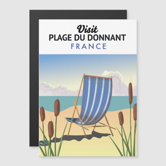Carte Magnétique Plage du Donnant France (Devant / Derrière)