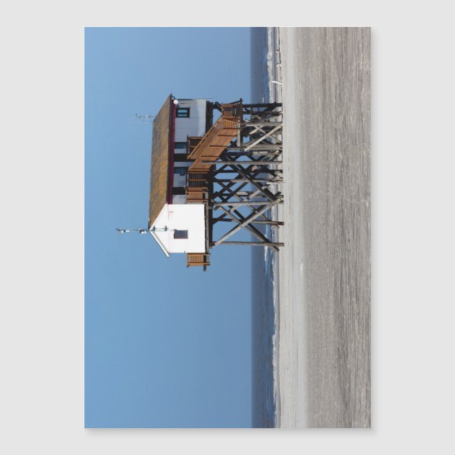 Carte Magnétique Plage en mer du Nord, Sankt Peter Ording (Devant)