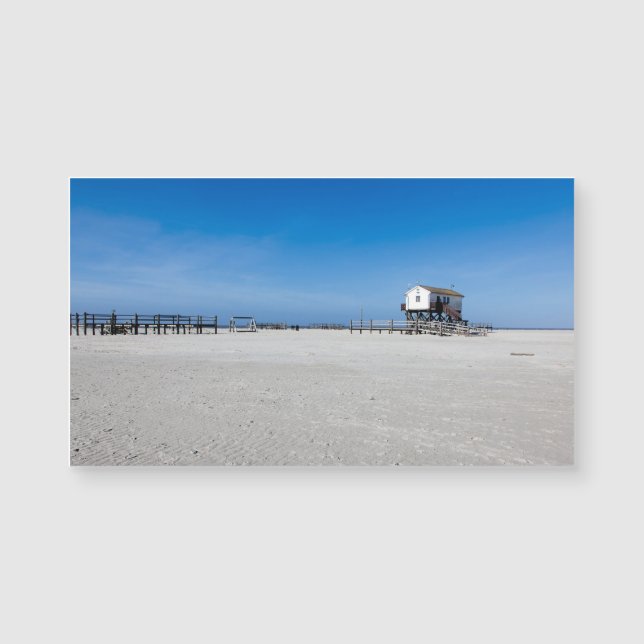 Carte Magnétique Plage en mer du Nord, Sankt Peter Ording (Devant)