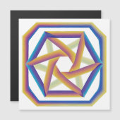 Carte Magnétique Plake 64 et le grand aimant Hexagrams (Devant / Derrière)