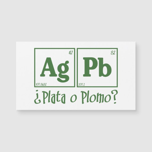 Carte Magnétique Plata o Diplomo (Devant)